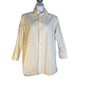 Madewell Womens‎ Button Up 3/4 Sleeve Side Button Shirt Size XXS